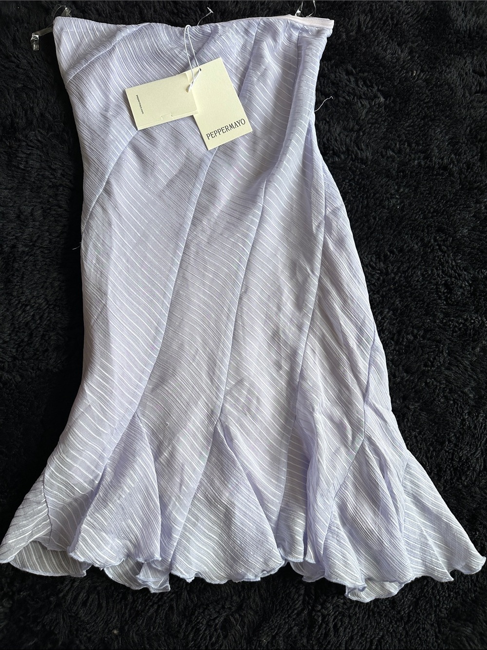 Peppermayo Lilac Striped Midi Dress